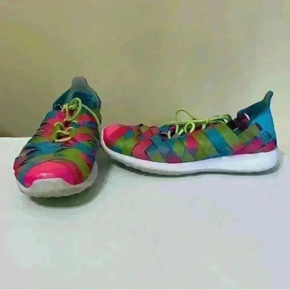 Nike Womens Juvenate Woven PRM Multicolor Lace Up Low Top Sneaker Size 7.5 - Picture 6 of 10